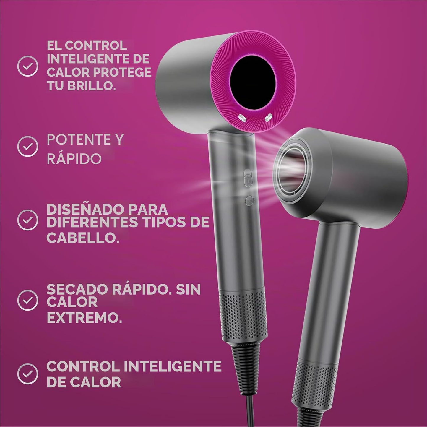 Secador de Cabello Máxima Suavidad