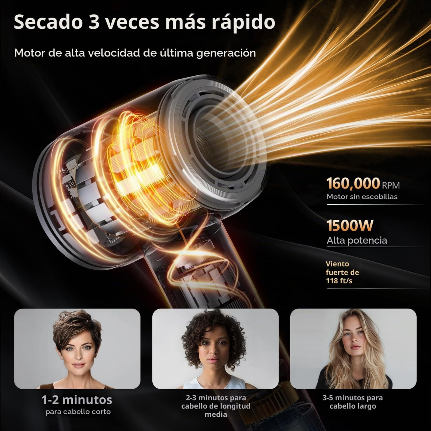 Secador de Cabello Máxima Suavidad
